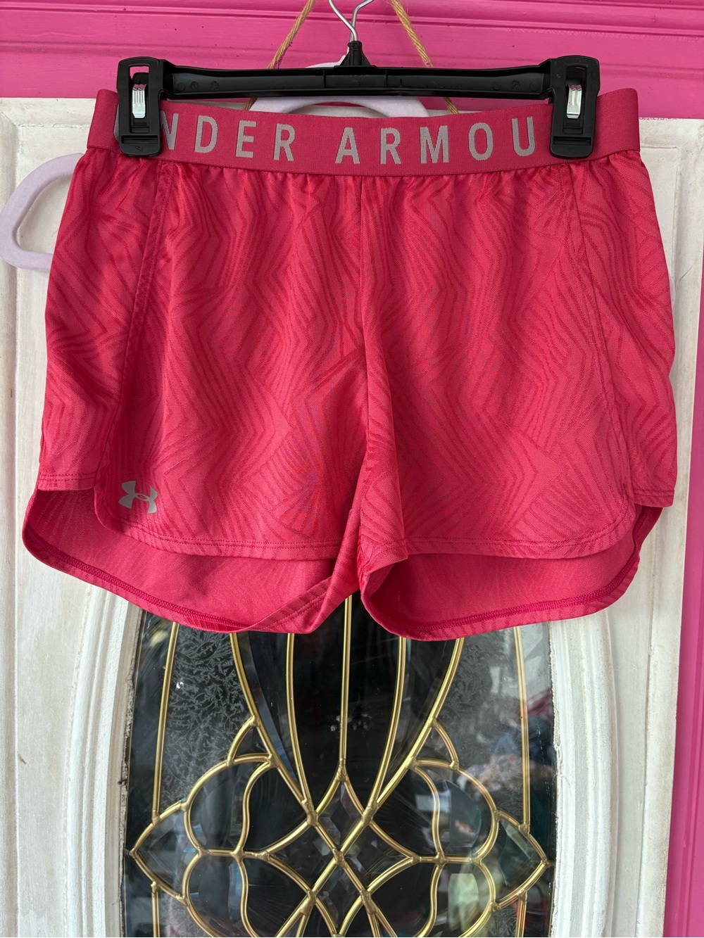 Under Armour Women's Hot Pink Microfiber Athletic Shorts